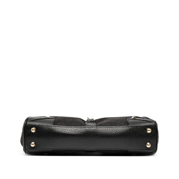 Pre-Loved Gucci GG Canvas Nailhead Jackie Bardot Shoulder Bag - Picture 3 of 8